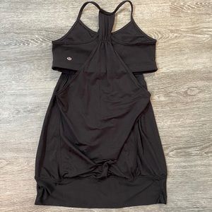 Lululemon Athletica No Limits tank black bra